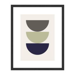 nielsen Velino Picture Frame 40x50cm - Glass Front & Abstract Poster Print in Black - Size: 40x50 cm - thumbnail 1