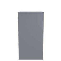 Ready Assembled 2 U Memphis 6 Drawer Kneehole Desk (Ready Assembled) in Mid Grey - thumbnail 2