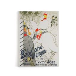 "Artery8 The German Babylon Novel Advert Canvas Wall Art Print Lautrec in White - Size: W18"" x H24""" - thumbnail 1