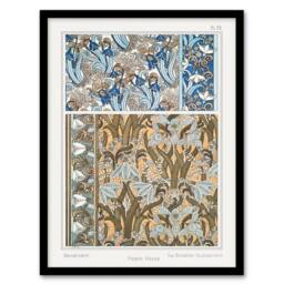 Artery8 Maurice Pillard Verneuil Framed Wall Art Snowdrops Art Nouveau Floral Patterns - Size: A4 - thumbnail 1