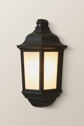 ValueLights Wiltshire Black Outdoor Wall Lantern - thumbnail 4