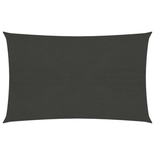 Berkfield Home Sunshade Sail 160 g/m ² Anthracite 4x7 m HDPE in Black