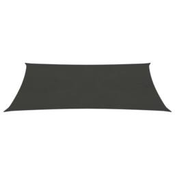 Berkfield Home Sunshade Sail 160 g/m ² Anthracite 4x7 m HDPE in Black - thumbnail 2