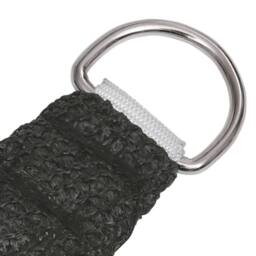 Berkfield Home Sunshade Sail 160 g/m ² Anthracite 4x7 m HDPE in Black - thumbnail 4