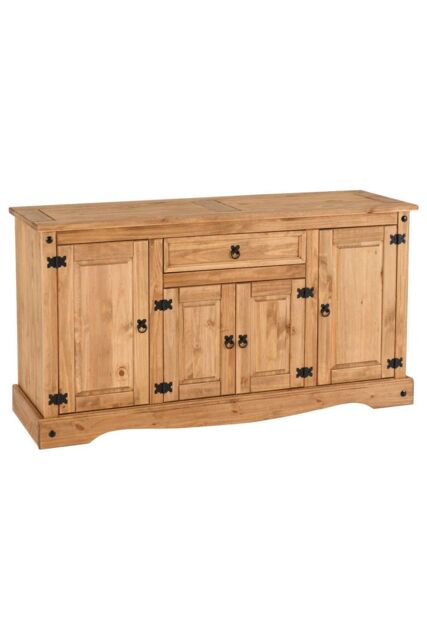 Seconique Corona 4 Door 1 Drawer Sideboard in Natural - image 1