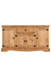 Seconique Corona 4 Door 1 Drawer Sideboard in Natural - thumbnail 2
