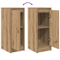 Berkfield Home Sideboard Artisan Oak 29.5x34x76 cm Engineered Wood in Brown - thumbnail 9