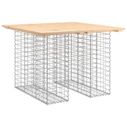 Berkfield Home Garden Bench Gabion Design 100x102x72 cm Solid Wood Pine in Brown - Size: 100 x 102 x 72 cm - thumbnail 2