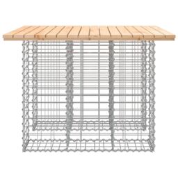 Berkfield Home Garden Bench Gabion Design 100x102x72 cm Solid Wood Pine in Brown - Size: 100 x 102 x 72 cm - thumbnail 4