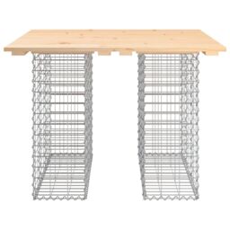 Berkfield Home Garden Bench Gabion Design 100x102x72 cm Solid Wood Pine in Brown - Size: 100 x 102 x 72 cm - thumbnail 3