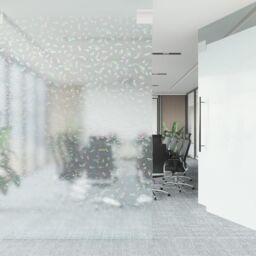 Berkfield Home Window Film Frosted 3D Rainbow Pattern 60x2000 cm PVC in Black - thumbnail 3