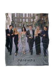 Friends Fancy Walk Officially Licensed Silky Touch Super Soft Throw Blanket 152x127 cm in White - thumbnail 1