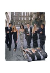 Friends Fancy Walk Officially Licensed Silky Touch Super Soft Throw Blanket 152x127 cm in White - thumbnail 2