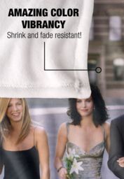 Friends Fancy Walk Officially Licensed Silky Touch Super Soft Throw Blanket 152x127 cm in White - thumbnail 4