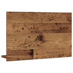 Berkfield Home Bathroom Mirror Cabinet Old Wood 60x11x37 cm Engineered Wood in Brown - Size: 60 x 11 x 37 cm - thumbnail 6