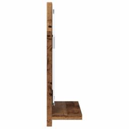 Berkfield Home Bathroom Mirror Cabinet Old Wood 60x11x37 cm Engineered Wood in Brown - Size: 60 x 11 x 37 cm - thumbnail 5