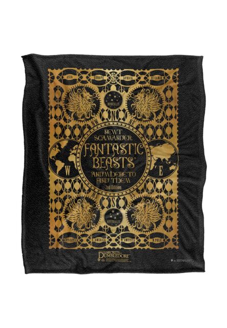 Warner Brothers Fantastic Beasts The Secrets Of Dumbledore Officially Licensed Silky Touch Super Soft Throw Blanket 152 x 127 cm in White - image 1