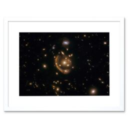 Artery8 Wall Art Print Hubble Space Astronomy Einstein Molten Ring Galaxy Phenomenon Gravitational Lensing Distant Galaxy Peak Epoch Starbirth Cosmic - thumbnail 1