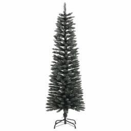 Berkfield Home Elegant Artificial Christmas Tree with 150 LEDs Green 43 x 43 x 150 cm - thumbnail 4