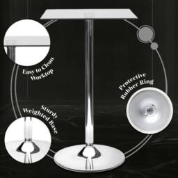 netfurniture Horizon Poseur Table Square Clear Glass - thumbnail 3