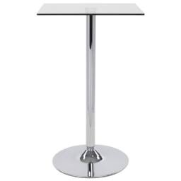 netfurniture Horizon Poseur Table Square Clear Glass - thumbnail 1