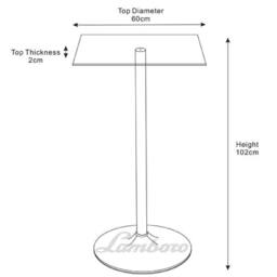 netfurniture Horizon Poseur Table Square Clear Glass - thumbnail 5