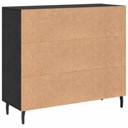 Berkfield Home Sideboard with Storage with Door Black 90 x 34 x 80 cm Engineered wood - thumbnail 8