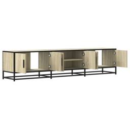 Berkfield Home TV Cabinet Sonoma Oak 180x35x41 cm Engineered Wood in Light Oak - Size: 180 x 35 x 41 cm - thumbnail 7