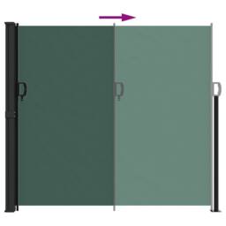 Berkfield Home Retractable Side Awning Dark Green 180x300 cm - thumbnail 5