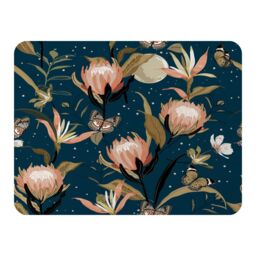 Benjamin Tate Design The Moon Butterflies & Flowers Blanket in Natural - Size: 120 cm x 150 cm - thumbnail 1