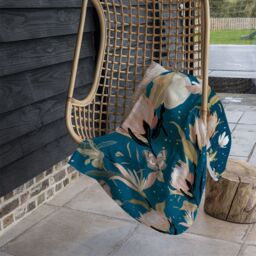 Benjamin Tate Design The Moon Butterflies & Flowers Blanket in Natural - Size: 120 cm x 150 cm - thumbnail 4