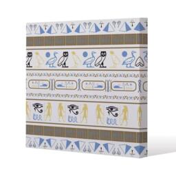 Benjamin Tate Design Heiroglyphs (Canvas Print) / 101 x 101 x 4cm in Natural - Size: 101 x 101 x 4 cm - thumbnail 1