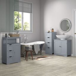 MCC Direct Undersink Bathroom Cabinet with shelves - Colarado in Grey - thumbnail 2