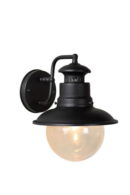 Lucide 'FIGO' Dimmable Stylish Modern Decorative Outdoor Wall Lantern 1xE27 in Black - image 1