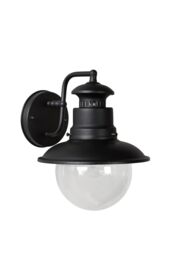 Lucide 'FIGO' Dimmable Stylish Modern Decorative Outdoor Wall Lantern 1xE27 in Black - thumbnail 2