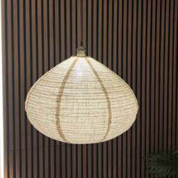 CGC Lighting Selma Linen Large Bell Shape Easy Fit Hand Made Lampshade in Beige - thumbnail 3