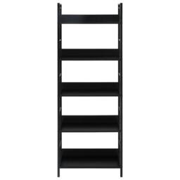 Berkfield Home Decorative 5-Layer Book Shelf Black 60x27.6x158.5 cm Engineered Wood - thumbnail 1
