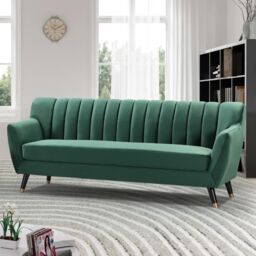 Artemis Home Morgan 3 Seat Sofa in Green - thumbnail 1