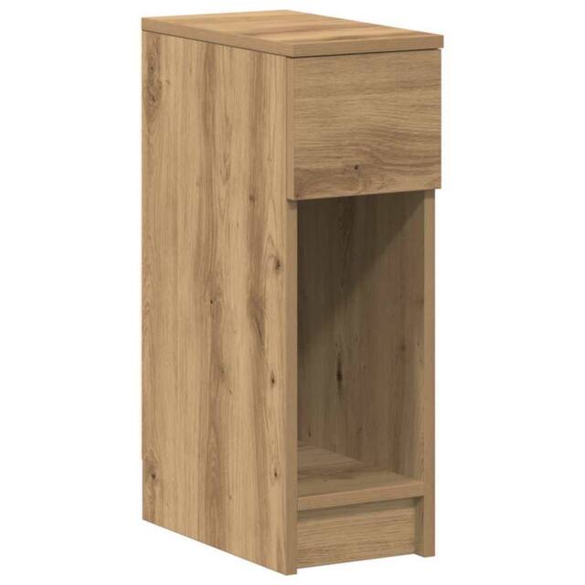 Berkfield Home Bedside Cabinet with Drawer Artisan Oak 20x36x60 cm in Brown - Size: 20 x 36 x 60 cm - image 1