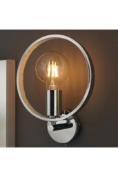 Netlighting Merola Contemporary Designer Crystal LED Wall Light Chrome Warm White IP44 in Clear - thumbnail 4