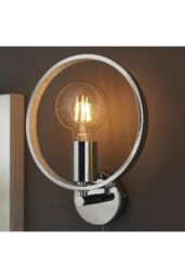 Netlighting Merola Contemporary Designer Crystal LED Wall Light Chrome Warm White IP44 in Clear - thumbnail 3