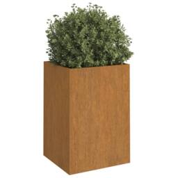 Berkfield Home Planter 52x48x75 cm Corten Steel in Brown - Size: 52 x 48 x 75 cm
