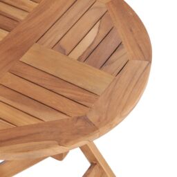 Berkfield Home Folding Garden Table 45 cm Solid Teak Wood in Brown - thumbnail 6