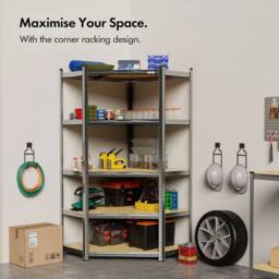 EONLION 1.8m Garage Shelving Unit in Brown - Size: 1000mm × 2000mm - thumbnail 3