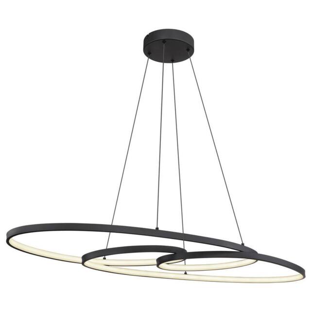 Netlighting Spira Pendant Ceiling Light Matt Black 2x LED 2700 6500K - image 1