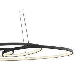 Netlighting Spira Pendant Ceiling Light Matt Black 2x LED 2700 6500K - thumbnail 4