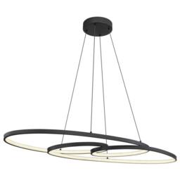 Netlighting Spira Pendant Ceiling Light Matt Black 2x LED 2700 6500K