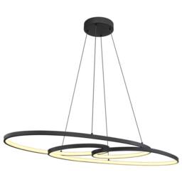 Netlighting Spira Pendant Ceiling Light Matt Black 2x LED 2700 6500K - thumbnail 5