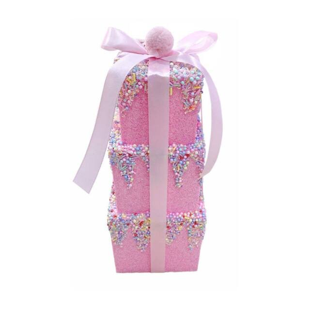 Garden Greatness Large Pink Stacked Gift Candy Hanging Decoration - Size: 1 Pack