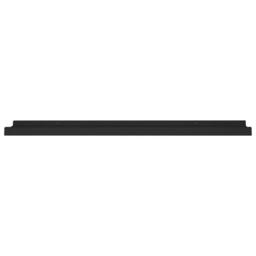 Berkfield Home Picture Frame Ledge Shelves 2 pcs Black 80x9x3 cm MDF - Size: 80 x 9 x 3 cm - thumbnail 4